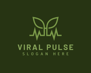 Natural Leaf Pulse logo design