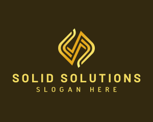 Company Digital Letter S logo design