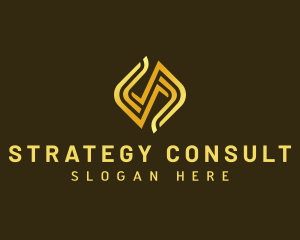 Company Digital Letter S logo design