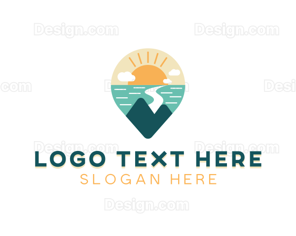 Island Tavel Vacation Destination Logo