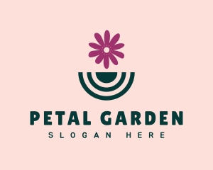 Modern Flower Vase logo design