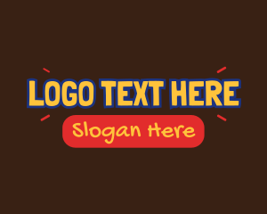 Text - Kiddie Playful Text logo design