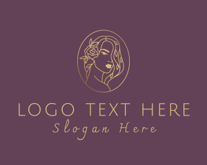 Floral Luxurious Woman logo