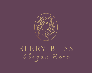 Floral Luxurious Woman logo design