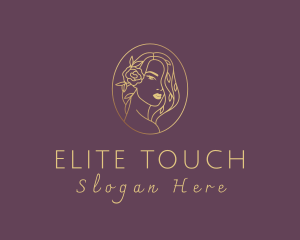 Floral Luxurious Woman logo design