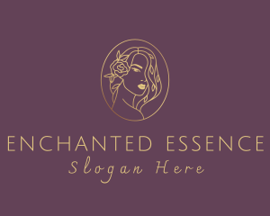 Floral Luxurious Woman logo design