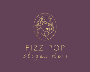 Floral Luxurious Woman logo design