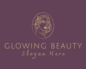 Floral Luxurious Woman logo