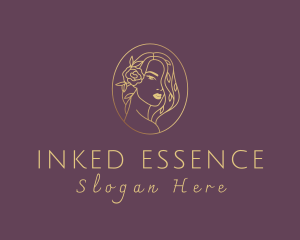 Floral Luxurious Woman logo design