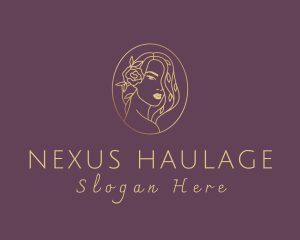 Floral Luxurious Woman logo design