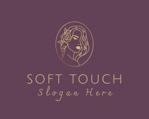 Floral Luxurious Woman logo design