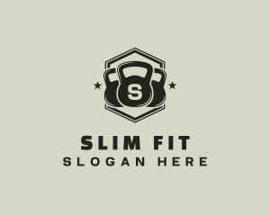 Kettlebell Weights Gym logo design