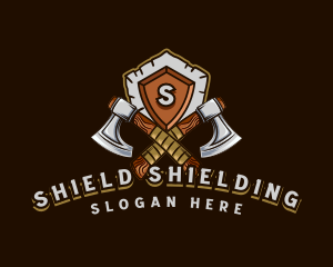 Viking Shield Axe logo