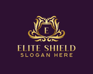 Luxury Shield Crest logo design