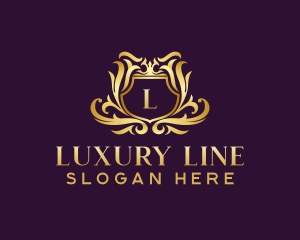 Luxury Shield Crest logo design