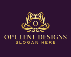 Luxury Shield Crest logo design