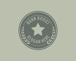 Army Soldier Star  logo design