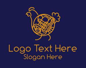 Chicken French Horn logo