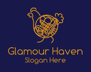 Chicken French Horn logo