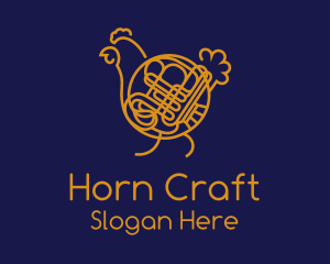 Chicken French Horn logo