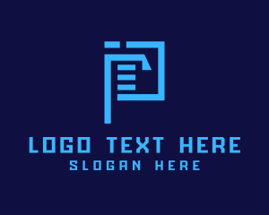 Form - Document File Letter P logo design