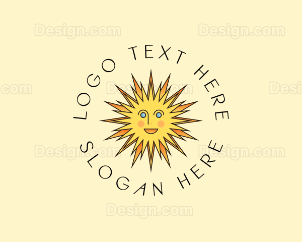 Happy Sun Rays Logo