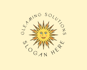 Happy Sun Shine logo design