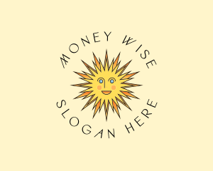 Happy Sun Shine logo design