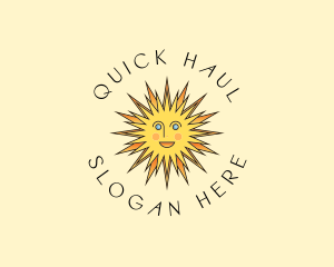 Happy Sun Shine logo design