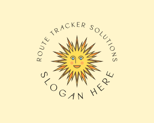 Happy Sun Shine logo design