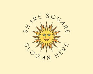 Happy Sun Shine logo design