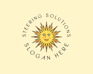 Happy Sun Shine logo design