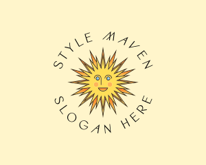 Happy Sun Shine logo design