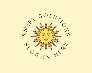 Happy Sun Shine logo design