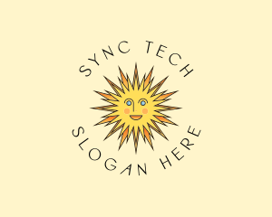 Happy Sun Shine logo design