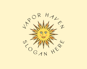 Happy Sun Shine logo design