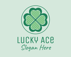 Heart Clover Leaf logo design