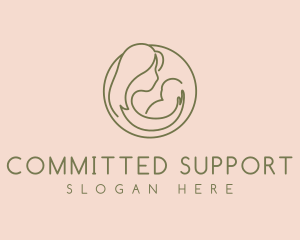 Minimalist Mother Care logo design