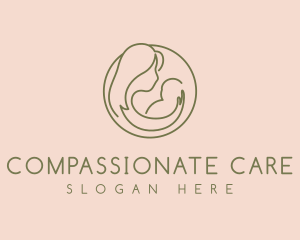 Minimalist Mother Care logo design