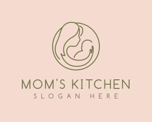 Minimalist Mother Care logo design