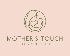 Minimalist Mother Care logo design