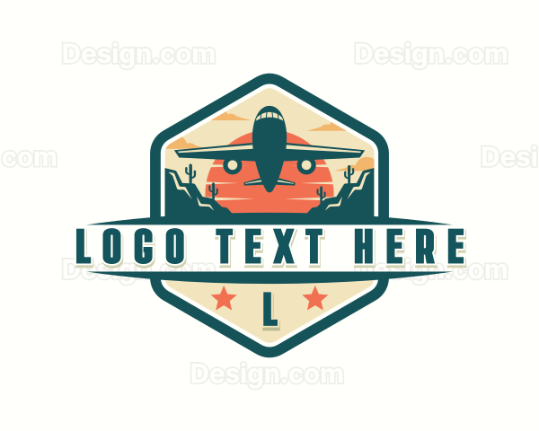 Airplane Travel Tour Vacation Logo