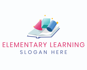 Book Geometry Learning logo design