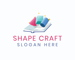 Book Geometry Learning logo design