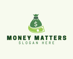 Dollar Money Bag logo design