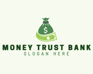 Dollar Money Bag logo design