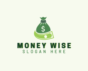 Dollar Money Bag logo design