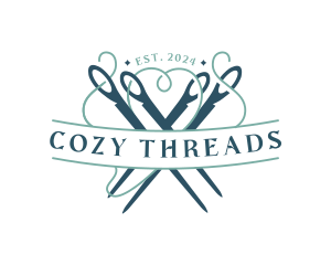 Needle Thread Sewing logo design