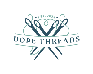 Needle Thread Sewing logo design