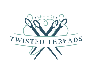 Needle Thread Sewing logo design